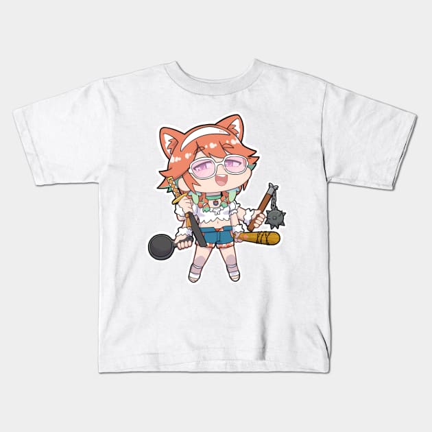 Takanashi Kiara Chibi Kids T-Shirt by Kent